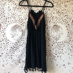 Black patterned dress